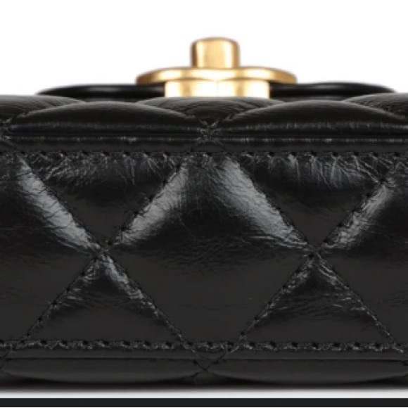 Brand New Chanel Nano Kelly Mini Black Quilted Leather Handbag - Picture 13 of 14